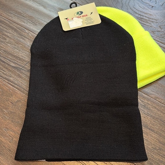 Mossy Oak Two Pack knit wide Cuffed Beanies, logo patch - OSFM - Picture 6 of 7